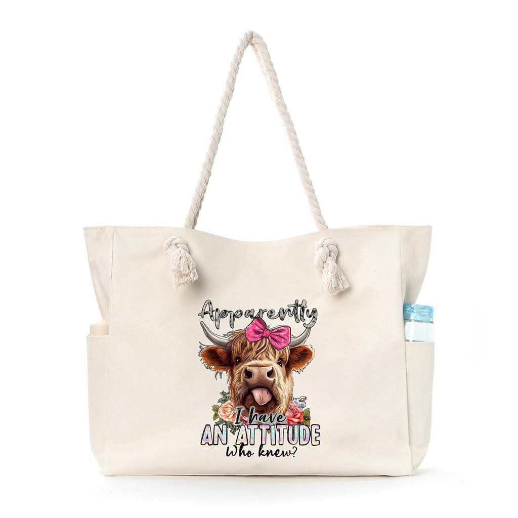 Canvas Travel Bag For Women With Large Capacity And Multiuse Design For Casual Trips