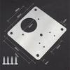 Stainless Steel Cabinet Door Hinge Repair Plate Silver