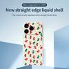 For iPhone 17 Pro Case Red and Green Socks Pattern Printing Straight Edge TPU Phone Back Cover