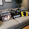 Funda de Almohada Banda Oasis Cuadrada Dormitorio Sofá Comodidad de Ocio Cojín Coche Sala de Estar Decoración del Hogar