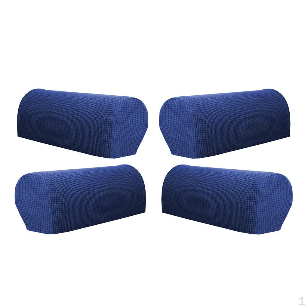 

4 шт. Утолщенные чехлы на подлокотники Полиэстер Спандекс Защитные чехлы для дивана -