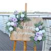 2Pcs Artificial Flower Swag for Wedding Reception Backdrops Sweetheart Table Wedding Welcome Sign Flower Decoration