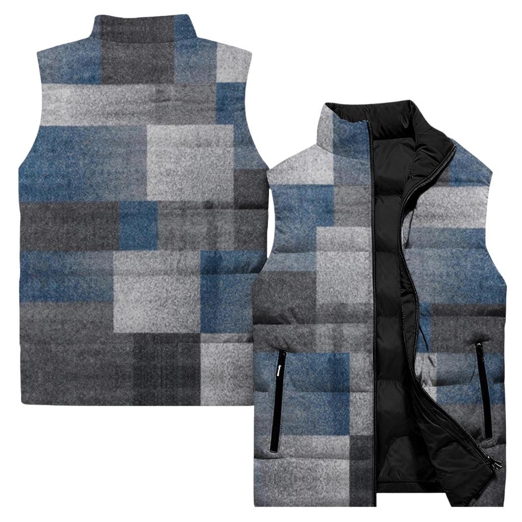 Dámská ležérní a módní vesta bez rukávů s květinovým potiskem, bavlněná bunda