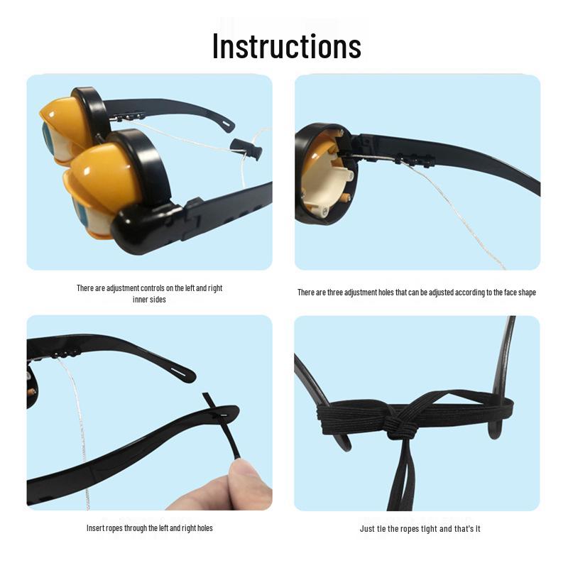 TikTok-Stil Verrückte Augen Neuheit Streichbrille - Kreatives Lustiges Spielzeug für Kinder