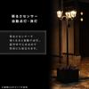 Living Out Solar Street Light with Flower Pot 3 Light Type Black