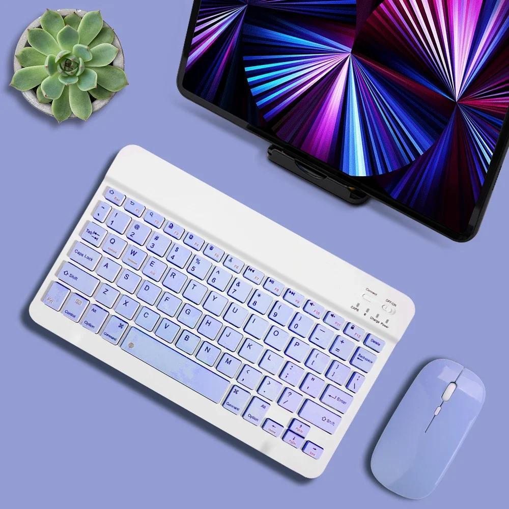 Multilingual Keyboard For Tablet Android 2025 iOS Windows Wireless Mouse iPad Samsung Xiaomi Pad Rechargeable Bluetooth Keyboard