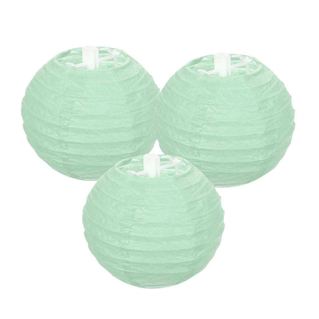 3 Pack Round Paper Lanterns Decorative Hanging Lanterns Lamp Party Decorations for Birthday Wedding Bridal Shower Home Decor