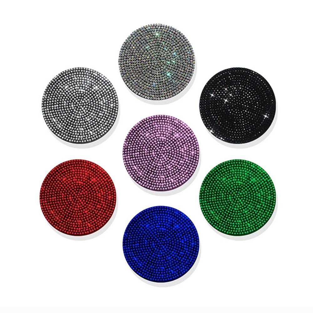 

Soft Bling Crystal Anti Slip Mats Car Coasters Cup Holder Silicone Pad