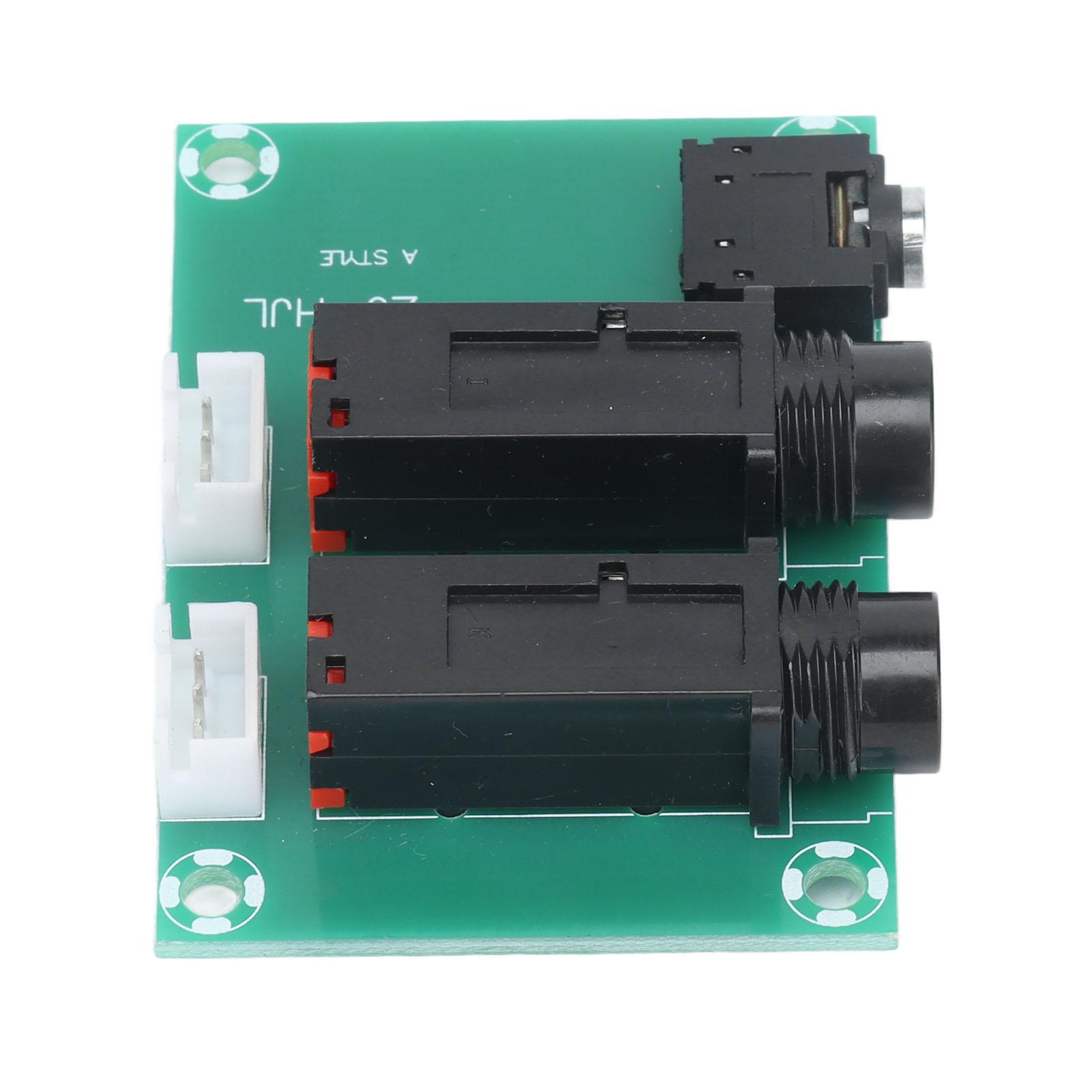 

Headphone Socket Adapter Board 2 Way Easy Install Reliable Contact Flexible Use PCB Microphone