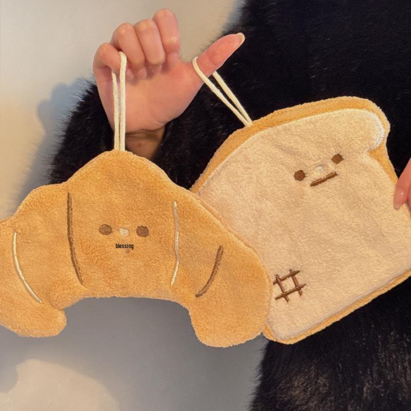 Cartoon Cute Lint-Free Absorbent Hanging Kitchen & Bathroom Hand Towel