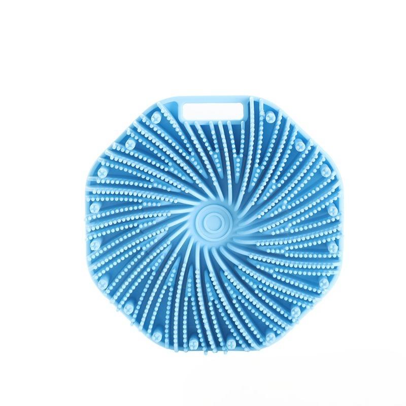Soft Silicone Exfoliating Brush Cleanser Manual Body Cleansing Scrubber Shower Gentle Massage Bath Brush Bathroom Accessorie