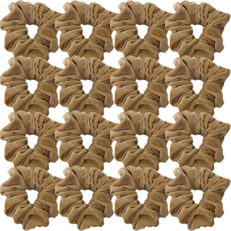 Koreanischer Samt Scrunchie Gummi Elastische Haarbänder Damen Einfarbig Stirnband Pferdeschwanzhalter Bänder Seil Mädchen Haaraccessoires
