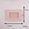 Fashion Canvas ID Badge Card Holder Card Storage Solid Color Card Holder Case Multi-Functional Credit Card Holder Work ID