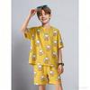 Zomer Kinder Set Mode Dierlijke Eend Geprint Kinder T-shirt en Korte Broek 2 Delige Set Zomer Casual Buiten Jongens en Meisjes Outfit Kinderkleding