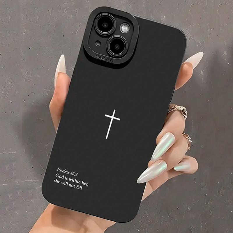 Psalm 46:5 Cross Christian Stylish Aesthetic Phone Case For iPhone 17 16 15 14 13 12 11 Pro Max XS X XR 7 8 Plus 16E 17Air Cover