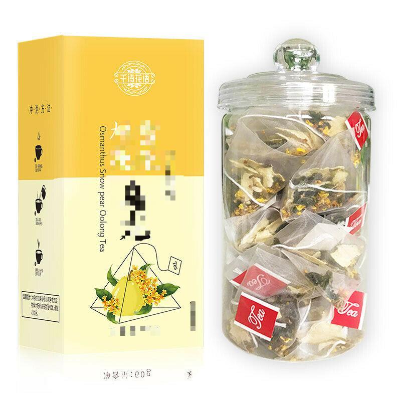 Osmanthus Flowers Snow Pear Oolong Tea Chinese Herbal Tea Bags 60g 3g X 20 Bags