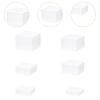 6 Pieces Food Buffet Riser Acrylic Boxes Multipurpose for Perfumes, Figures Stackable with Hollow