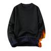 Men's Plus Velvet Thickened Knit Sweater - Warm Round Neck Inner Base Layer