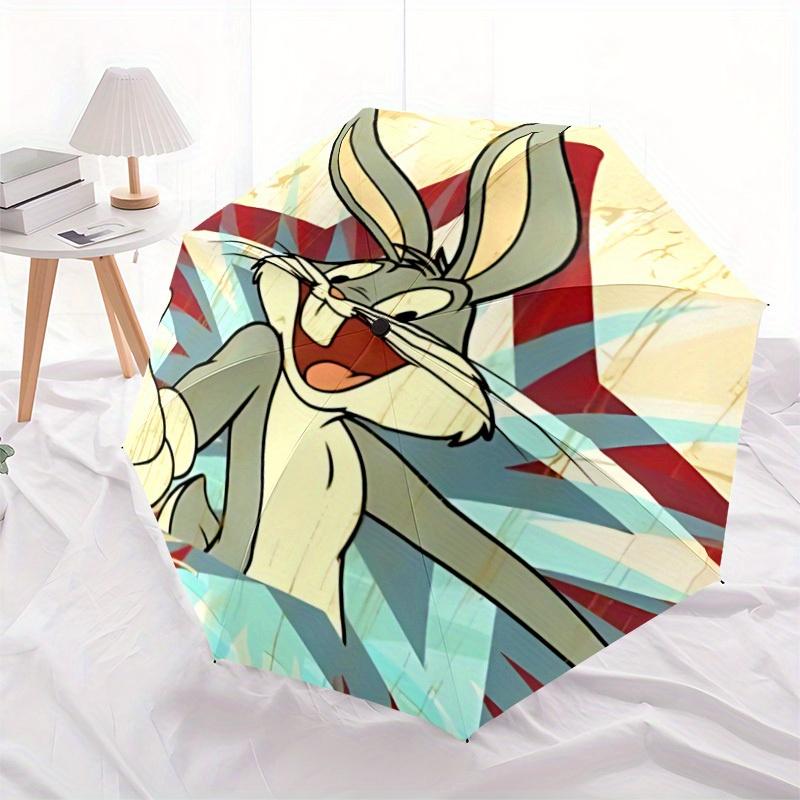 Bugs Bunny Automatic Open/Close Umbrella - Compact Travel Umbrella,  Ideal Gift, Outdoor Accessory, 113