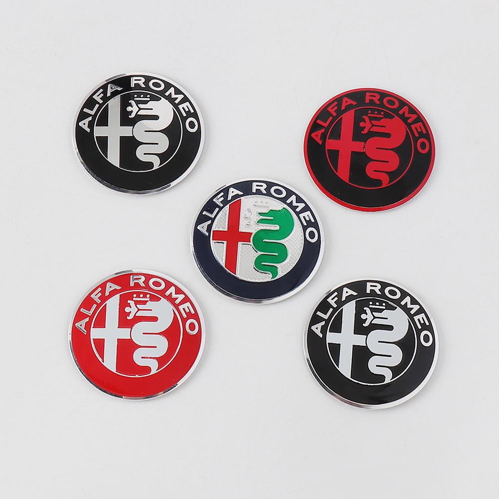 Voor Alfa Romeo 2026 Hete Sticker 40MM Auto Stuurwiel Logo Interieur Centrale Console Knop Stickers Accessoires Voor Alfa Romeo Gi