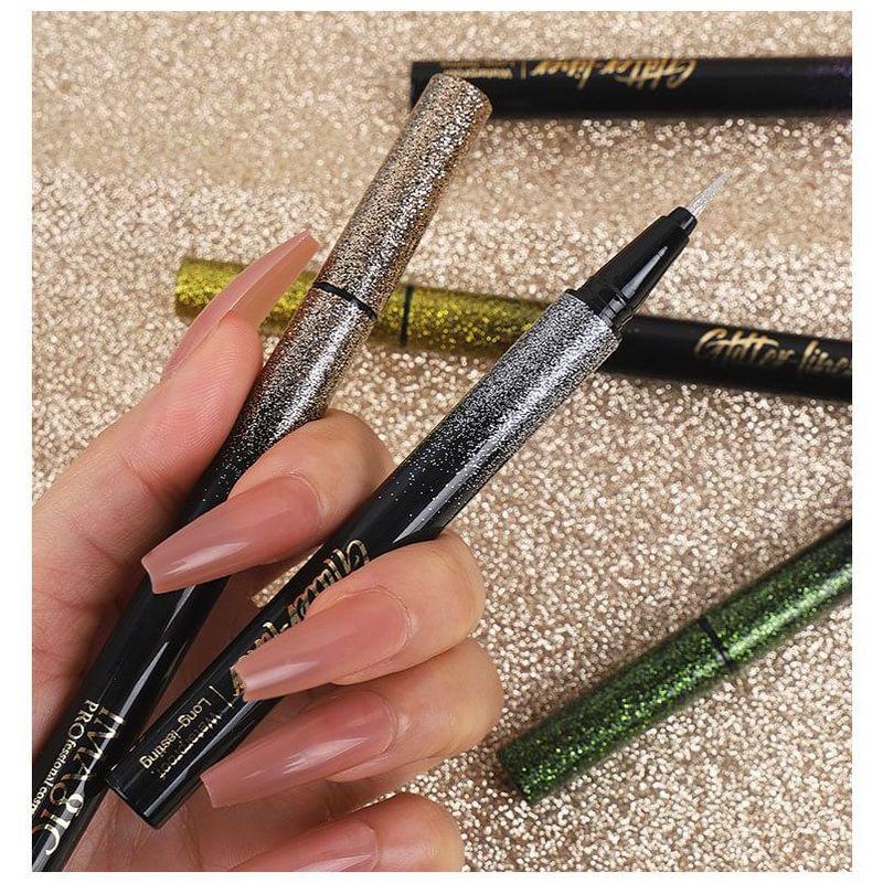 IMAGIC - 8 Farben Glitzer Flüssiger Eyeliner Set