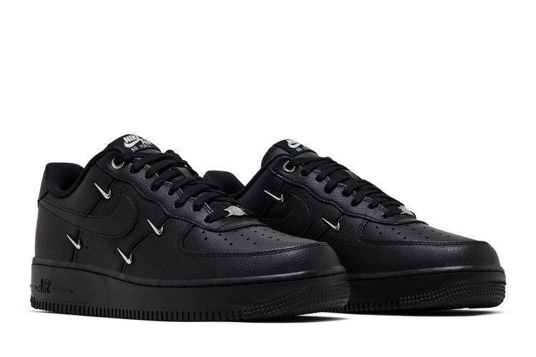 Nike Air Force 1 Low '07 LX Black Silver Mini Swoosh (Women's)