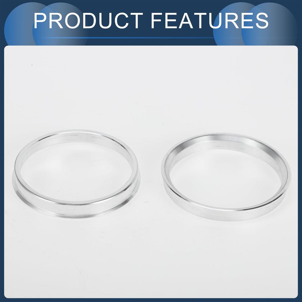INFINAUTO Hub Centric Rings 66.1mm Inner to 73.1mm Outside Diameter Vehicle Wheel Hub Rings Aluminum Alloy 4pcs