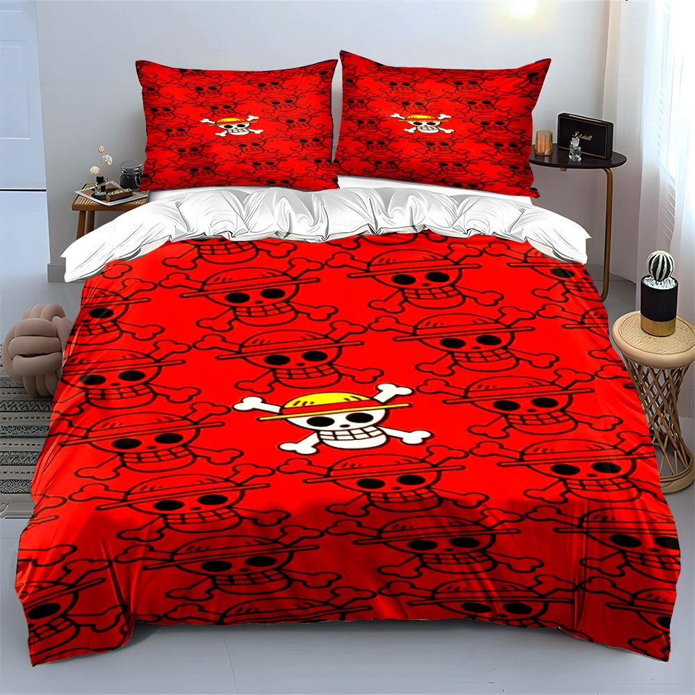 Skull and Crossbones Pattern. Bedding Sets Duvet Cover Sets Duvet Covers Pillowcases(1 * Duvet Cover 2 * Pillowcases, Without Duvet Insert)