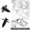 Türverkleidungs-Befestigungsclip GJ2168885B Für Mazda MX-5 3 CX-5 RX-8 2 Kofferraumverkleidungs-Befestiger Türverkleidungs-Clip