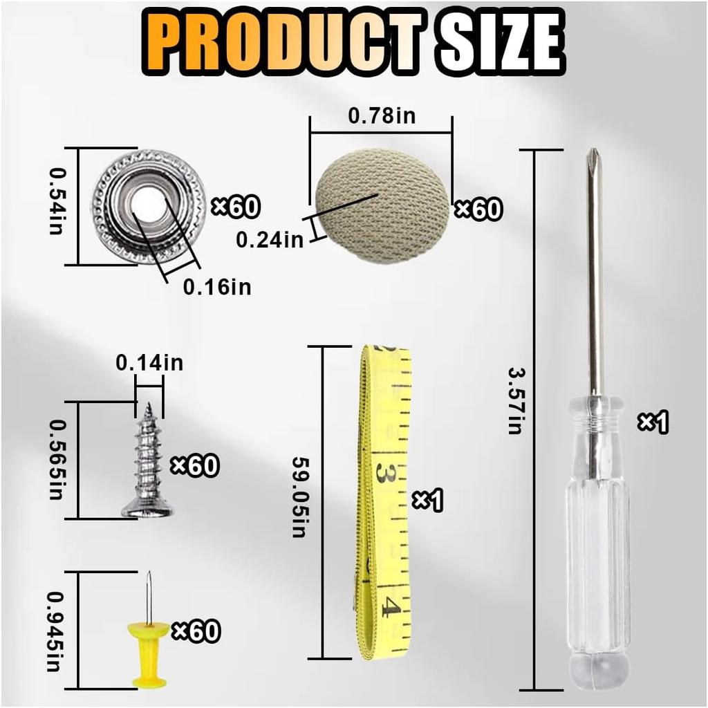 60PCS Car Roof Headliner Repair Rivets Retainer Buttons, Auto Roof Repair Kit Car Roof Snap Rivets, Fixing Repair Buckle For Car Interior Ceiling