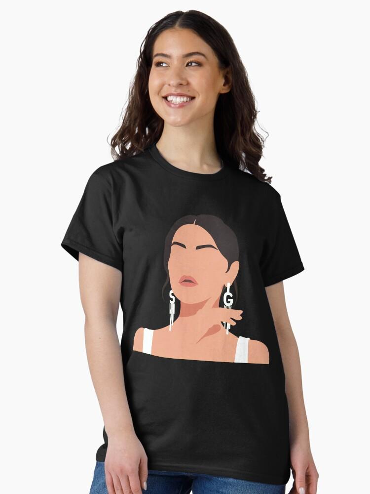 Selena Gomez Lineless Illustration Classic T-Shirt