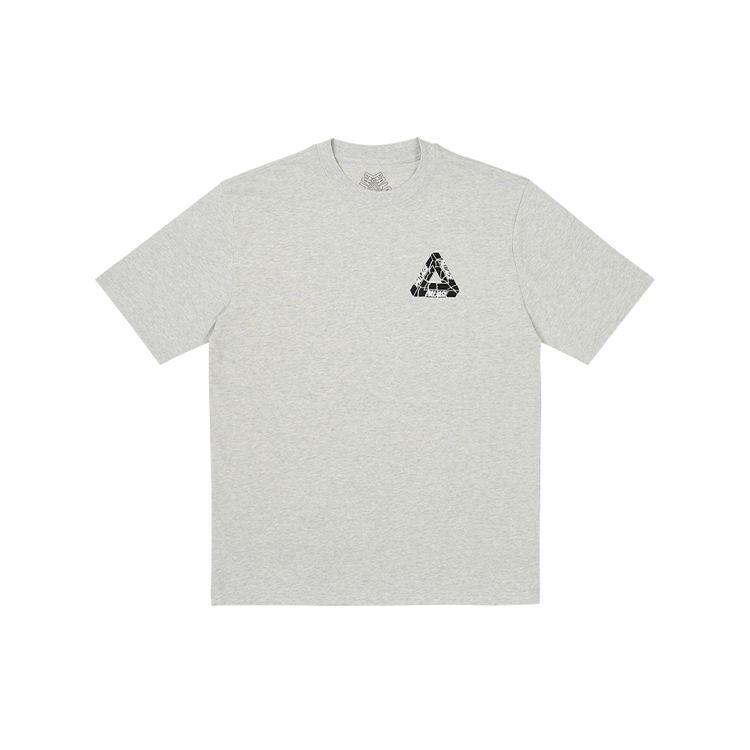 Palace Tri-Ripped T-Shirt Grey Marl Unisex Tops P25TS083