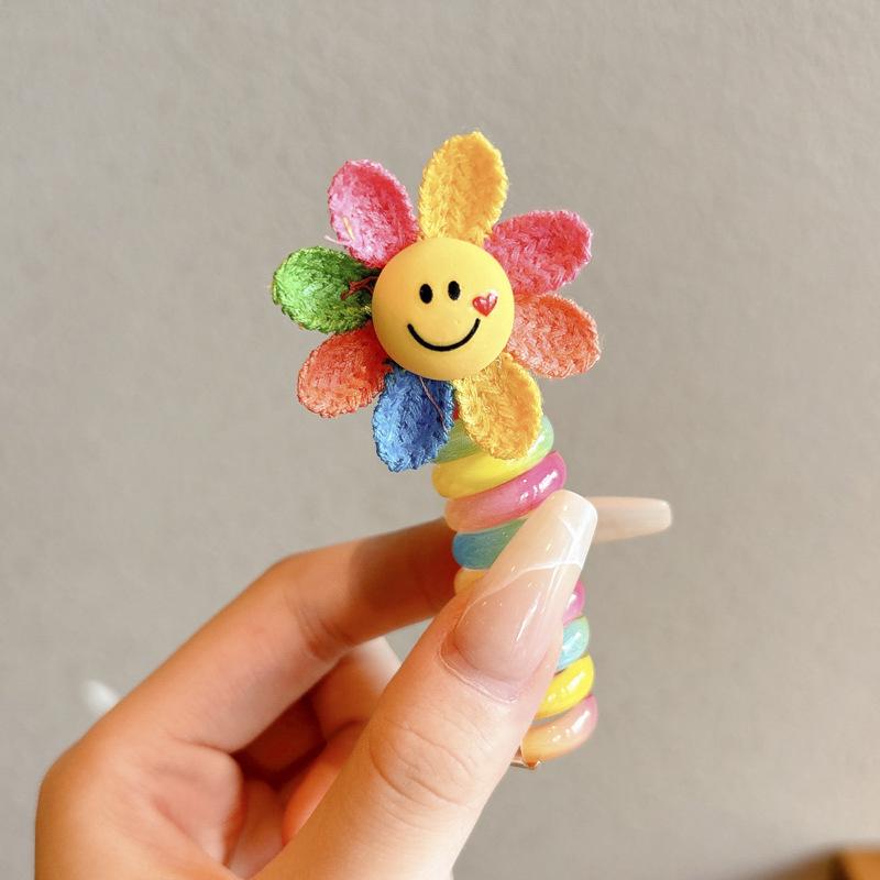 2025 Elastice de păr Little Star cu împletitură bubble - Coadă de cal înaltă, accesorii de păr tip fir telefonic pentru fete