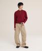 Akesi Andy Soft Henley Neck Knit_Wine