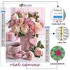 Full 5D Diy Diamond Painting Pink Roses 5D Diamond Painting