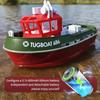 New RC Boat 2.4G Powerful Dual Motor Long Distance Wireless Power Remote Control Tugboat Model Suitable for Boys Gift Children's Toys