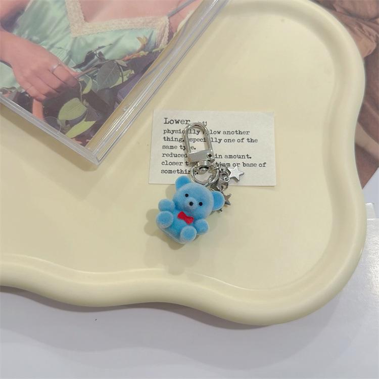 Κορεάτικο Χαριτωμένο Μπρελόκ Αρκούδα και Αστέρια με Κρεμαστό Θήκης Ακουστικών