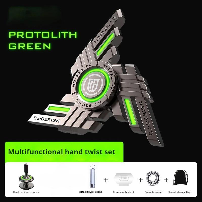 Luminous Fidget Spinner Metal Magnetic Push Coin Edc Relieve Stress Relief Toy Glowing Hand Spinning Top Tip Antistresse Adults