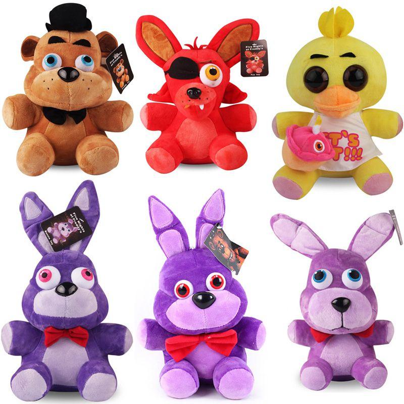 Fnaf Five Nights At Freddy's Prieteni Jucărie de Pluș Moale Cadou 18/25cm Galben Maro Violet Albastru Roșu Alb