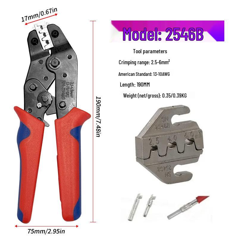 SN58B Electrical Wiring Terminal Crimping Pliers Set for Wire Harness and Connector Inserts
