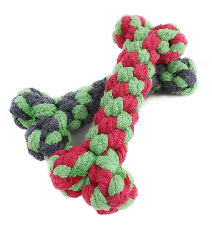 

1Pc 15cm Pet Toys Supplies Cotton Rope Chew Knot Dog Rope