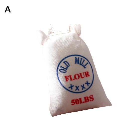 Rollen Sie vor, Sie spielen kleine, langlebige, hochsimulierte Mini-Mehlsäcke, Puppenhaus-Zubehör, Salzbeutel