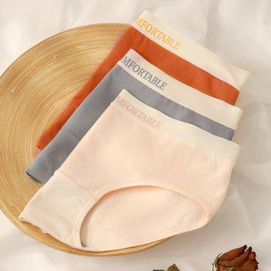 

Женские трусы со средней посадкой в ​​японском стиле, мягкие лоскутные цветные хлопковые трусики