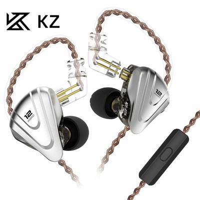 KZ ZSX Terminator 12 Unit Circle Iron Wired Headphones Metal In -ear Game Mobile Phone with Wheat Headphones