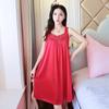 Women's Imitation Silk Nightgown & Pajamas - Summer Ice Silk Camisole, Large Size, Comfortable Homewear