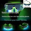 Voice-Controlled LED Trendy Light-Up Shutter Glasses for Festivals