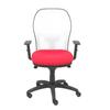 Chaise De Bureau - PIQUERAS Y CRESPO - Modèle Jorquera - Ergonomique - Dossier En Résille - Assise Rouge BALI