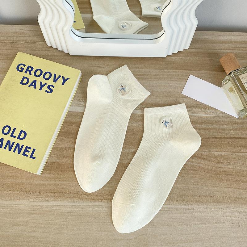 Boneless Socks, Women's Summer Cotton Socks, Thin Short Socks, Anti-odor, Anti-athlete, Antibacterial, Sweat-absorbing and Breathable Short Socks