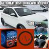 Comfortable 12V Heated Steering Wheel Cover Winter Anti-slip Car Heating Hand Warmer Warm Steering Wheel Heater Car Accessories