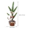 5Pcs Christmas Ornament Elegant Table Top Decor for Home Party Holiday Display Xmas Tree Decoration Compact Lightweight